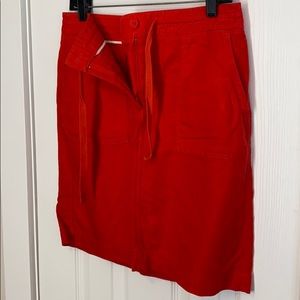 Talbots red skirt